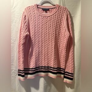 Tommy Hilfiger Pink Cable Knit Sweater